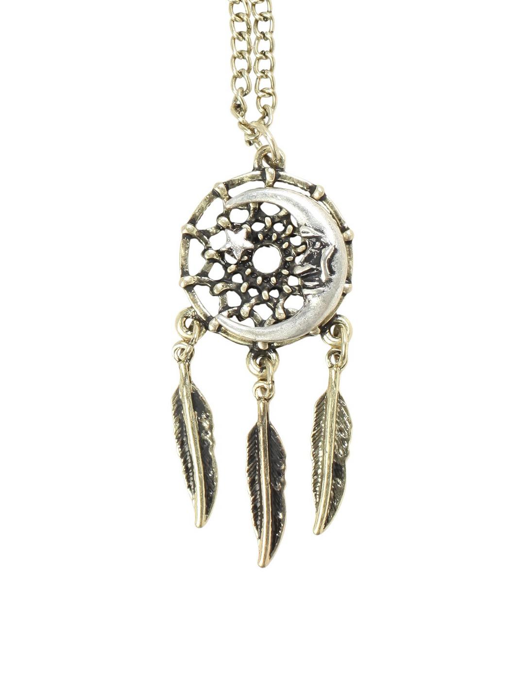LOVEsick Moon Dreamcatcher Necklace, , hi-res