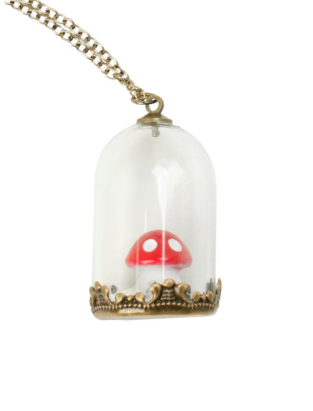 LOVEsick Mushroom Bottle Long Necklace, , hi-res
