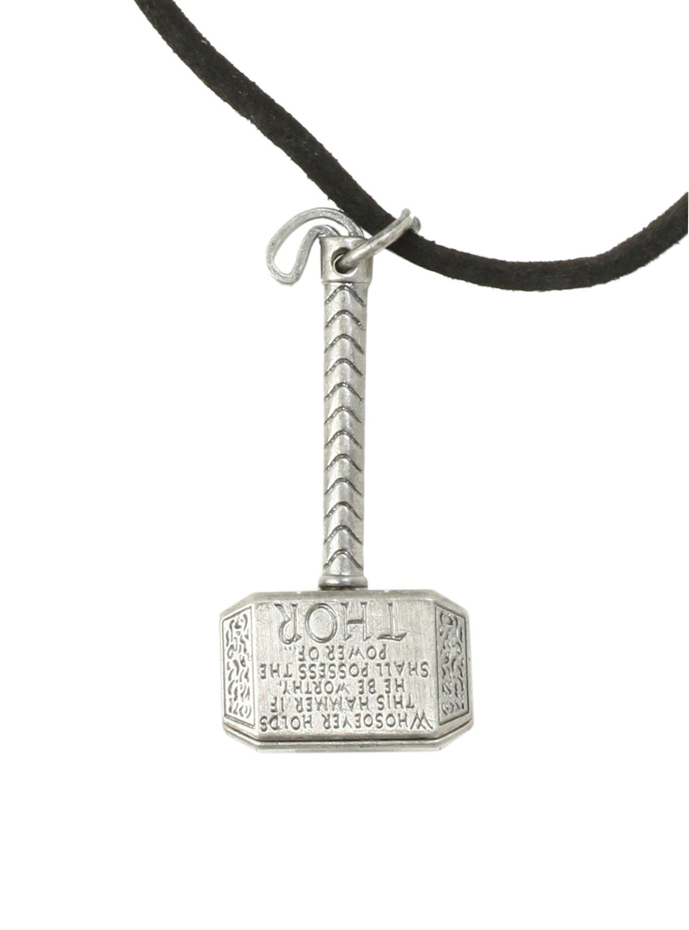 Marvel Thor Mjolnir Cord Necklace, , hi-res