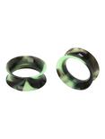 Green Black Swirl Silicone Eyelet Plug 2 Pack, , hi-res
