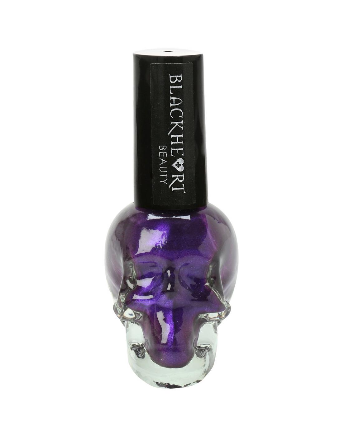 Blackheart Beauty Extreme Purple Metallic Nail Polish, , hi-res