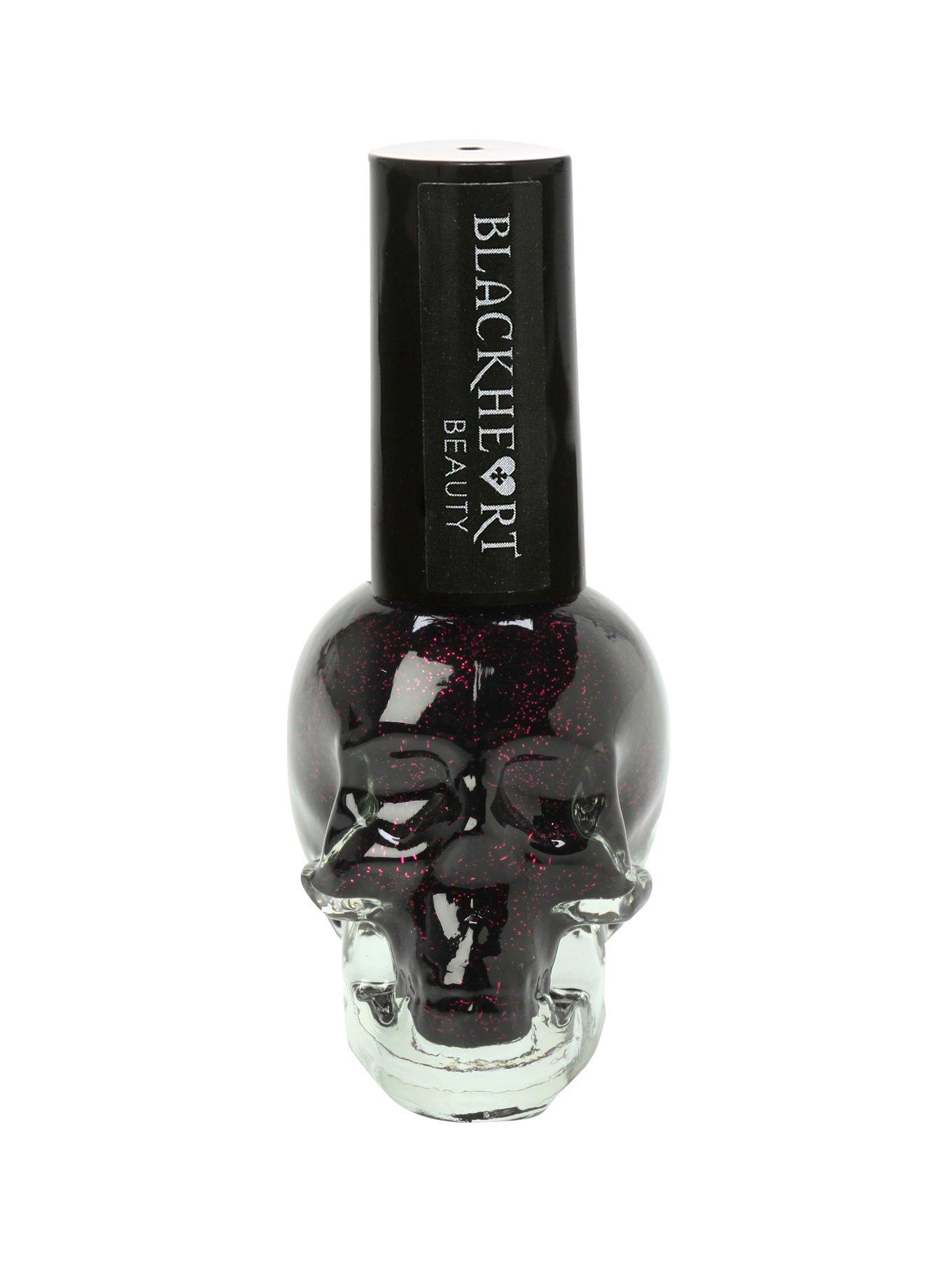 Blackheart Beauty Black & Red Sparkle Nail Polish, , hi-res