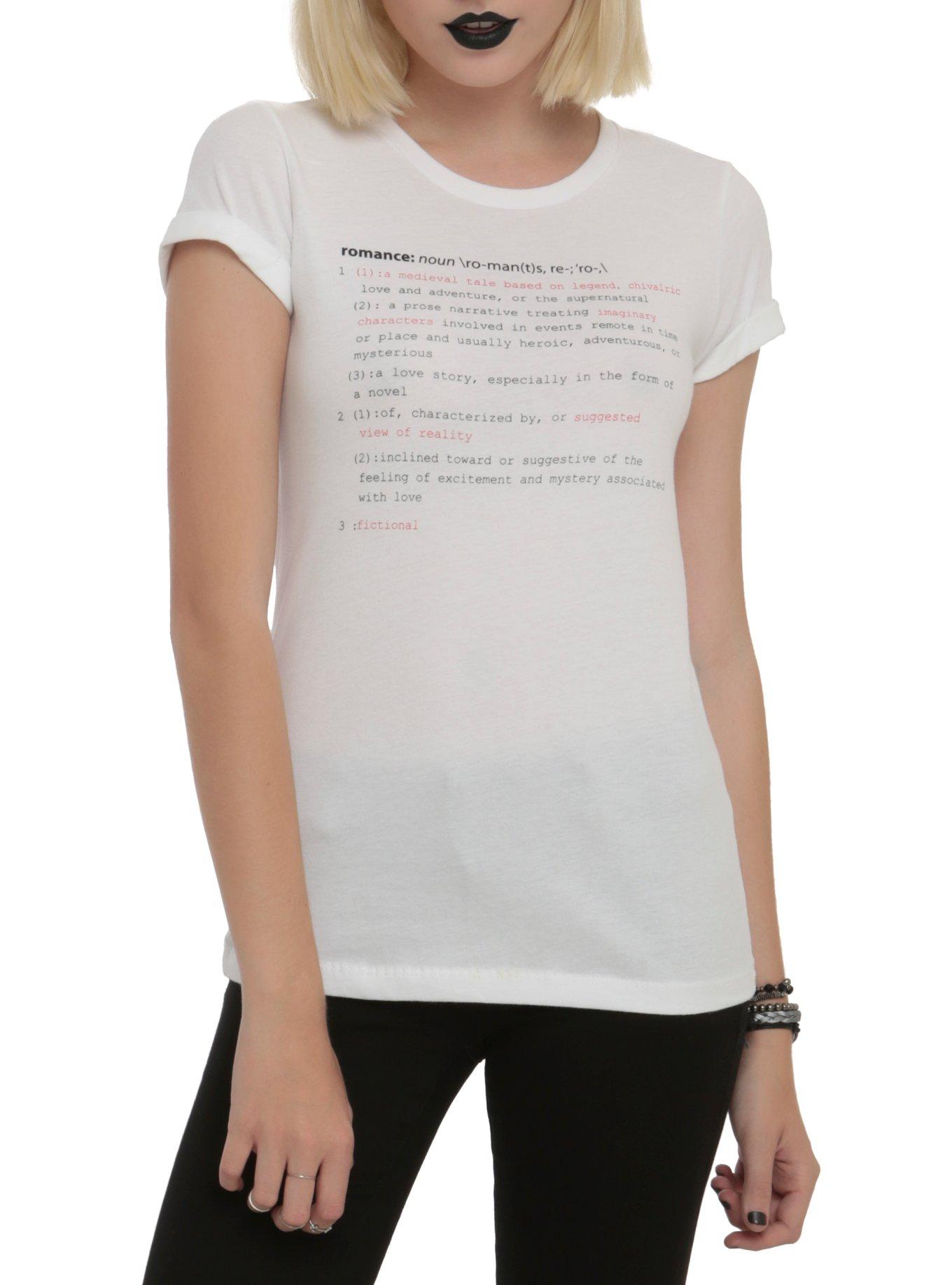 Romance Definition Girls T-Shirt, WHITE, hi-res