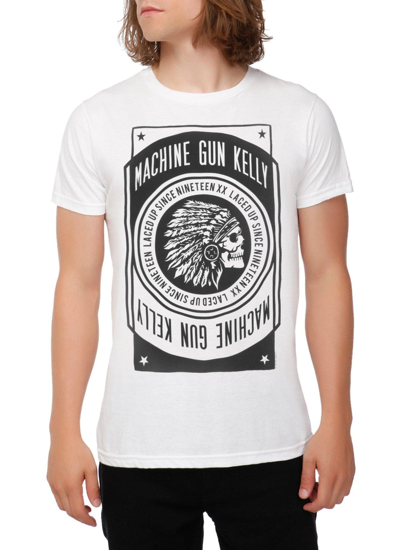 Machine Gun Kelly Headdress Skull TShirt Hot Topic