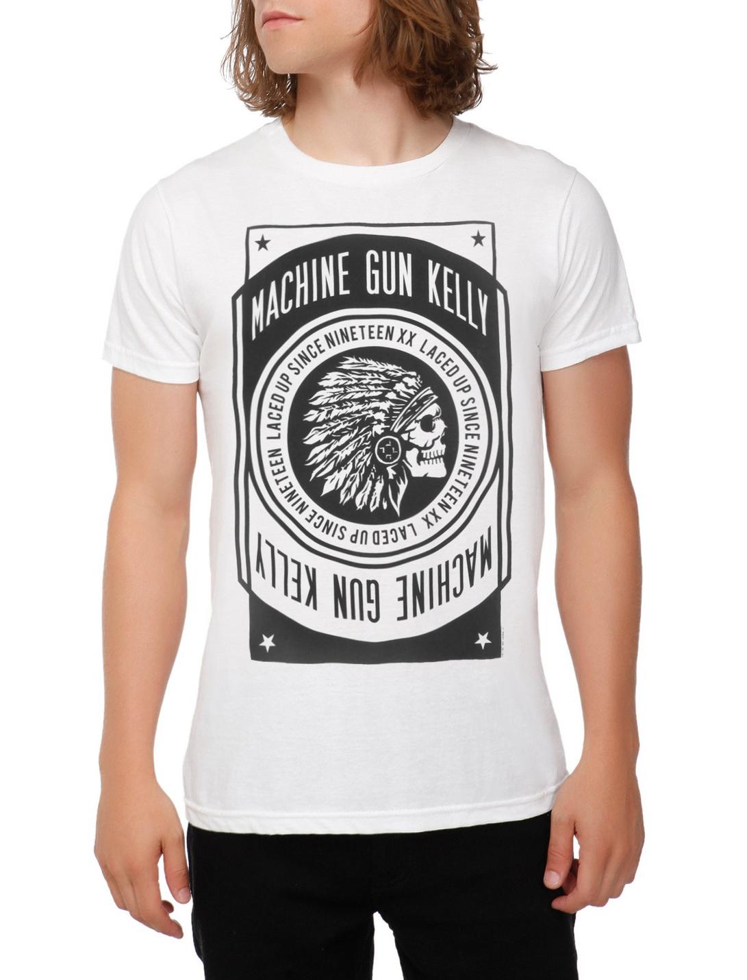 Machine Gun Kelly Headdress Skull T-Shirt, , hi-res