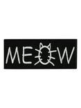 Meow Iron-On Patch, , hi-res