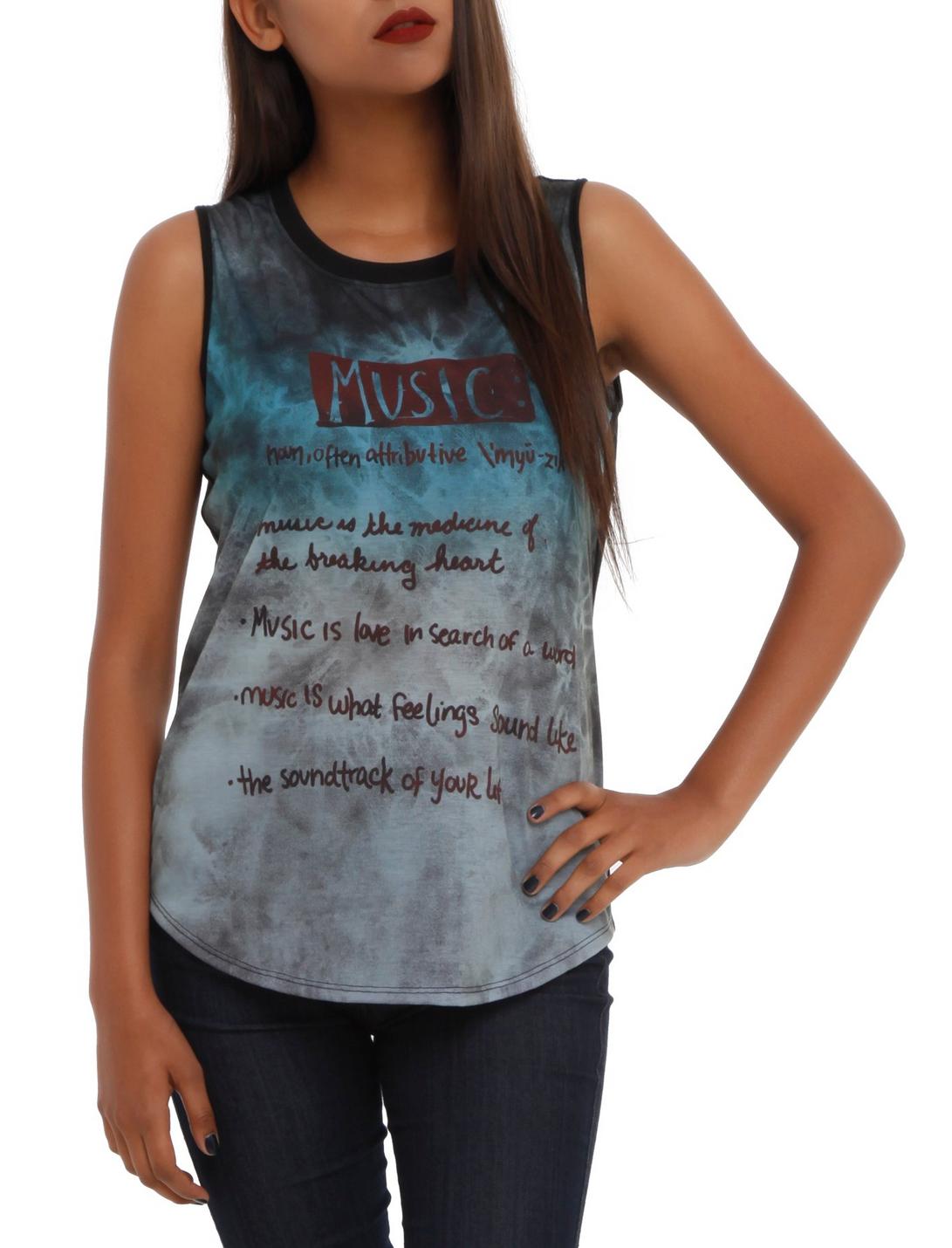 Music Definition Sublimation Girls Muscle Top, MULTI, hi-res