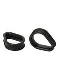 Kaos Softwear Black Earskin Teardrop Plugs 2 Pack, BLACK, hi-res