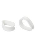 Kaos Softwear White Earskin Teardrop Plugs 2 Pack, MULTI, hi-res