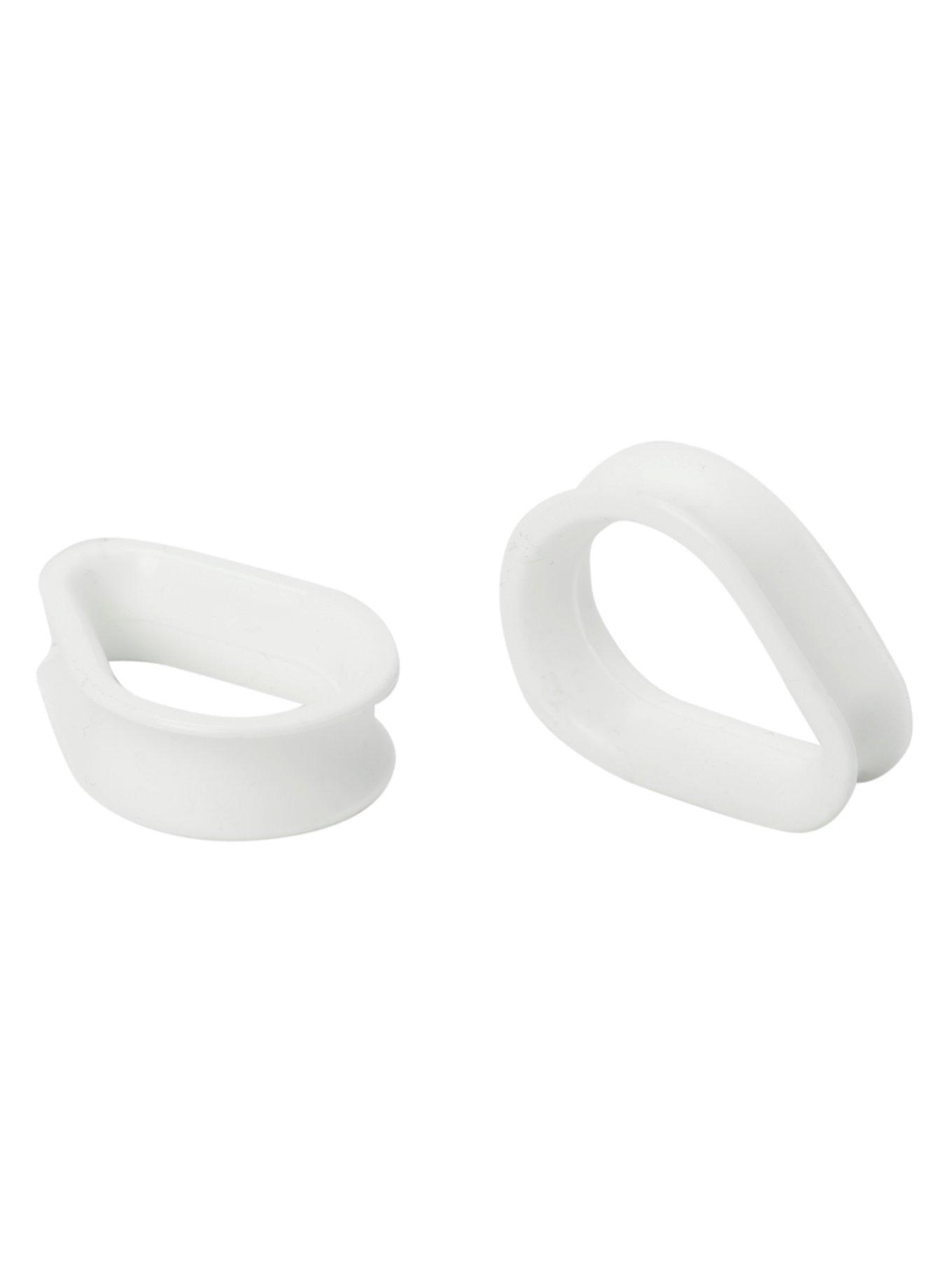 Kaos Softwear White Earskin Teardrop Plugs 2 Pack, MULTI, hi-res