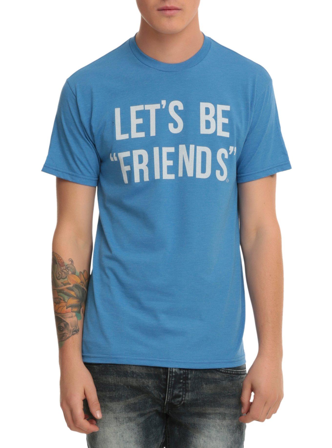 Let's Be Friends T-Shirt, BLACK, hi-res
