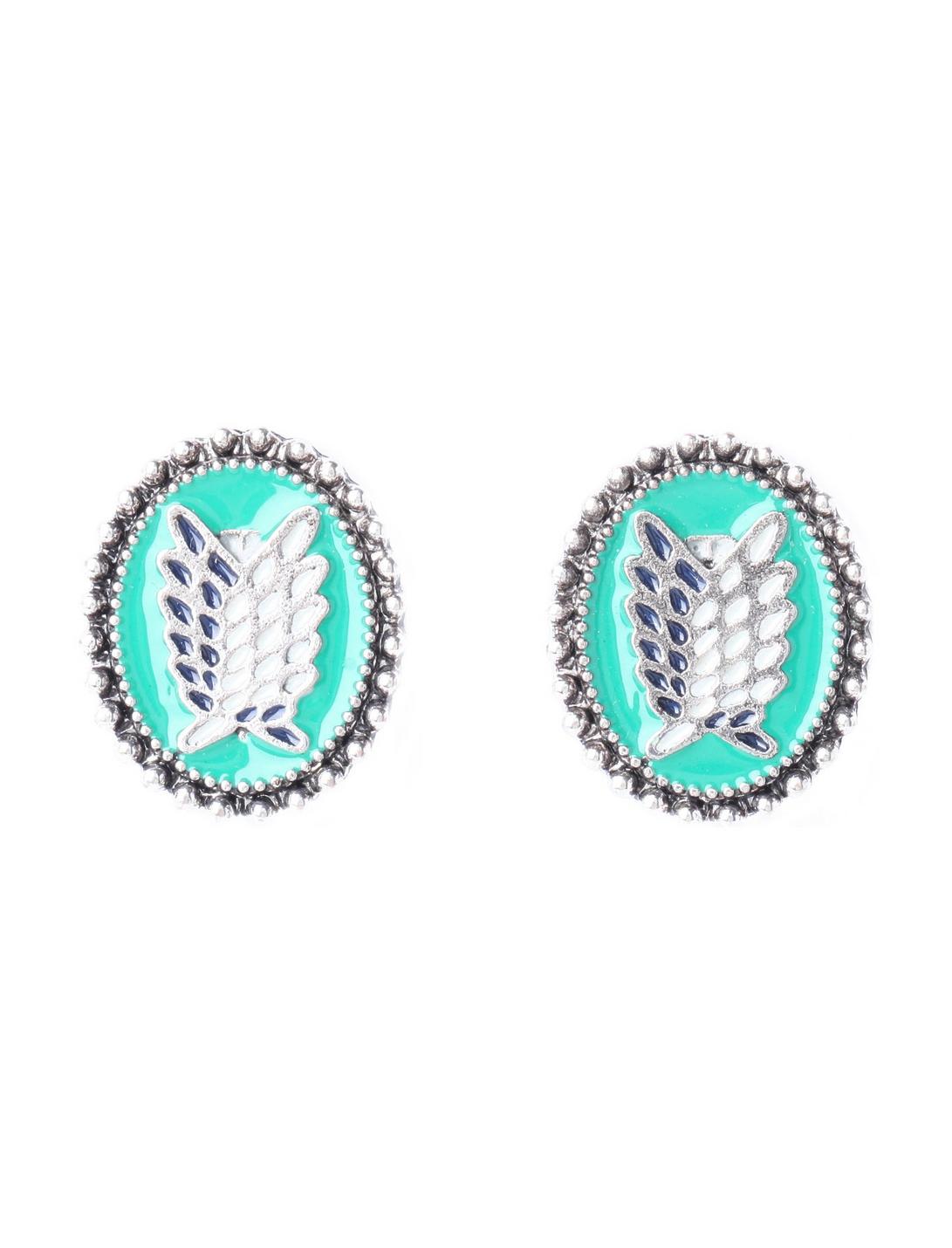 Attack On Titan Scout Shield Stud Earrings, , hi-res