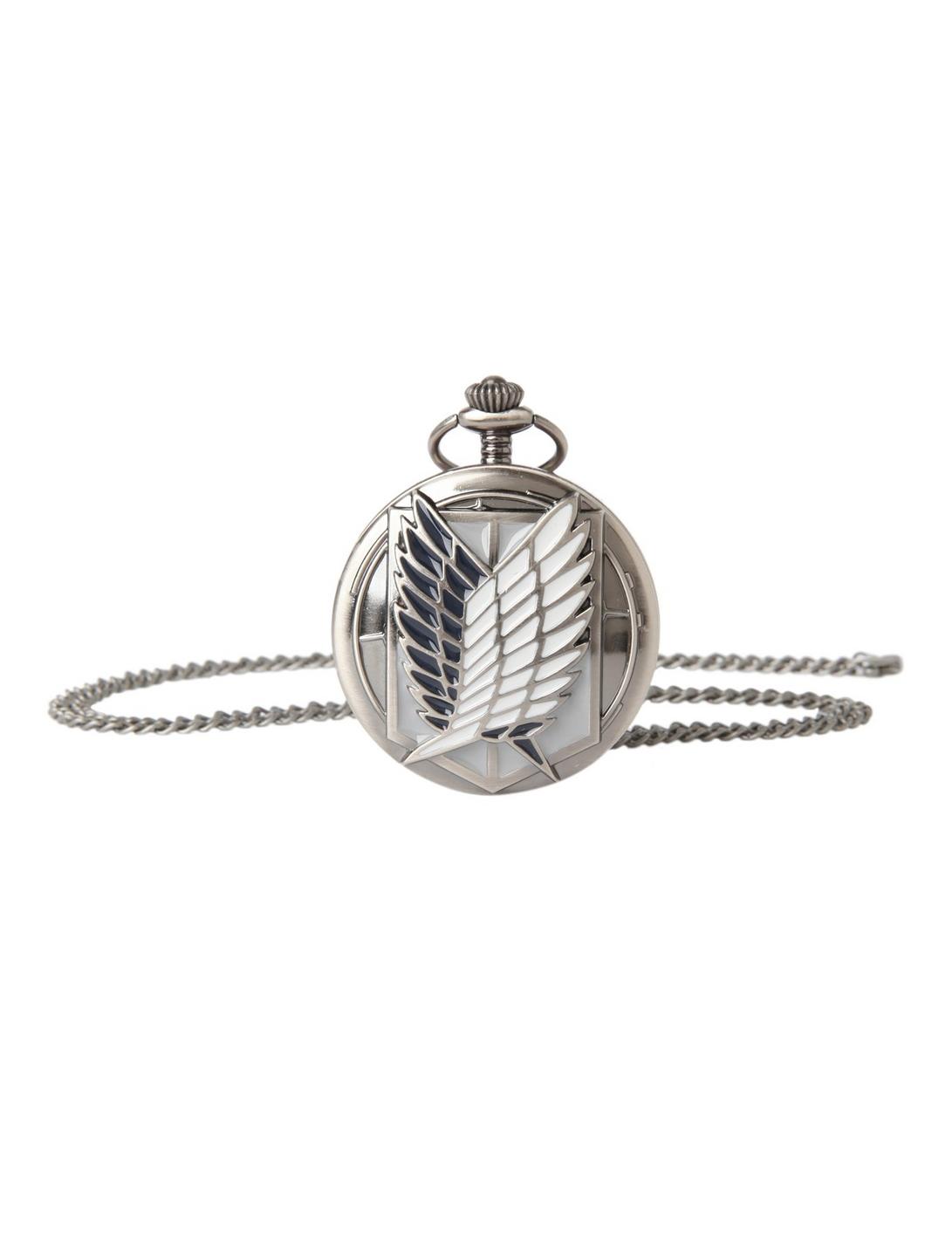 Attack On Titan Scouting Legion Pocket Watch Necklace, , hi-res