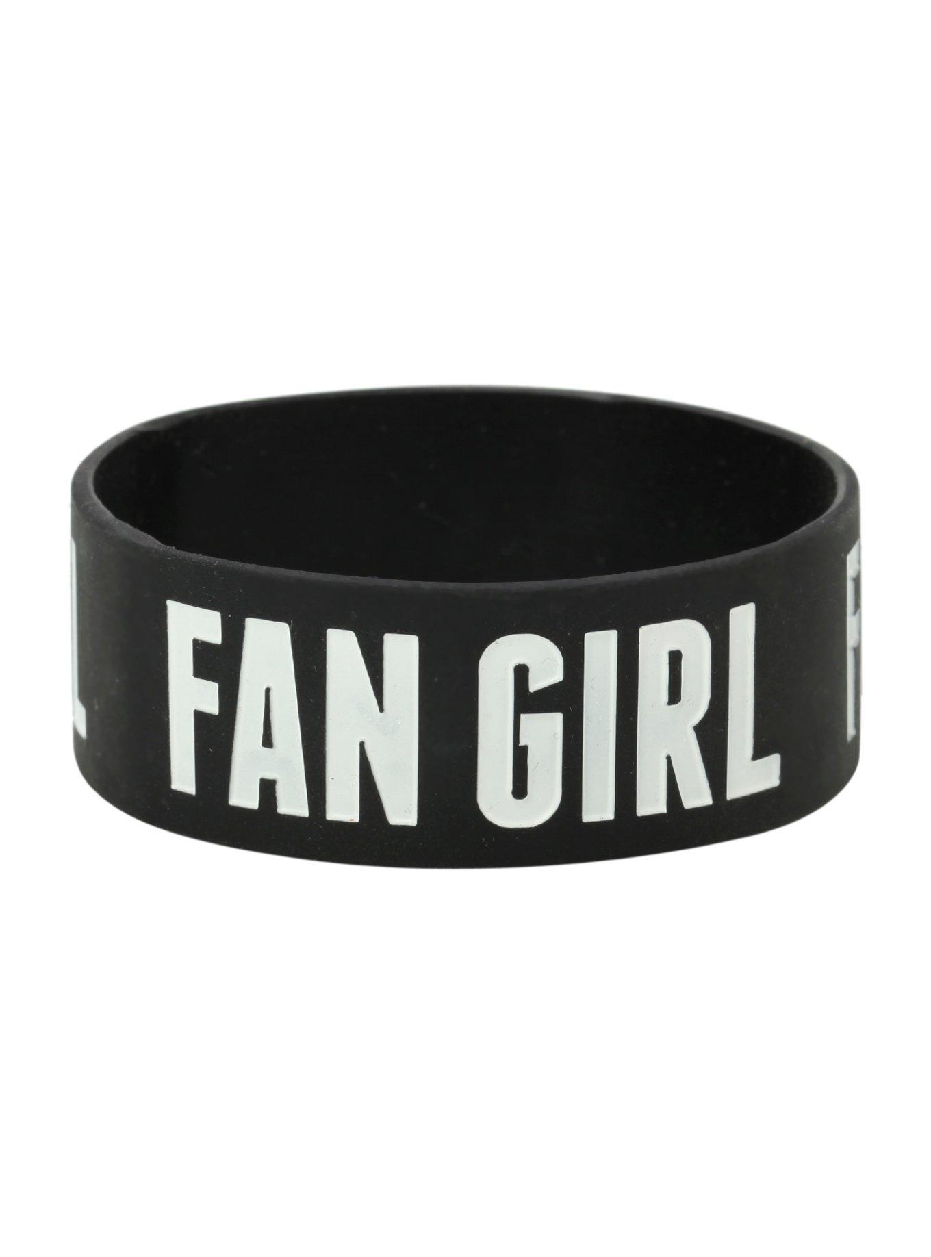 Fan Girl Rubber Bracelet, , hi-res