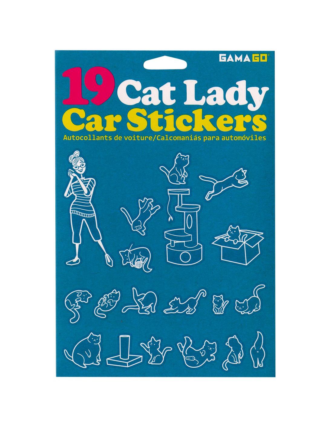 Cat Lady Car Decals, , hi-res