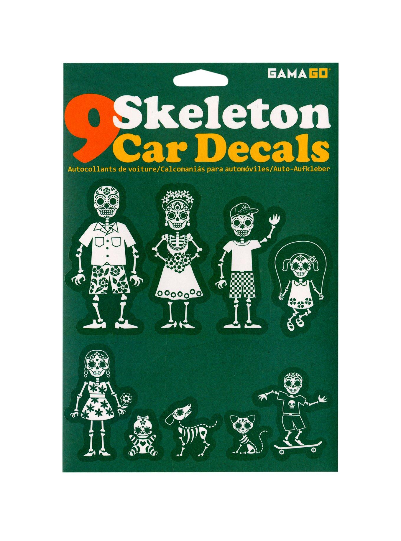 Skeleton Car Decals, , hi-res