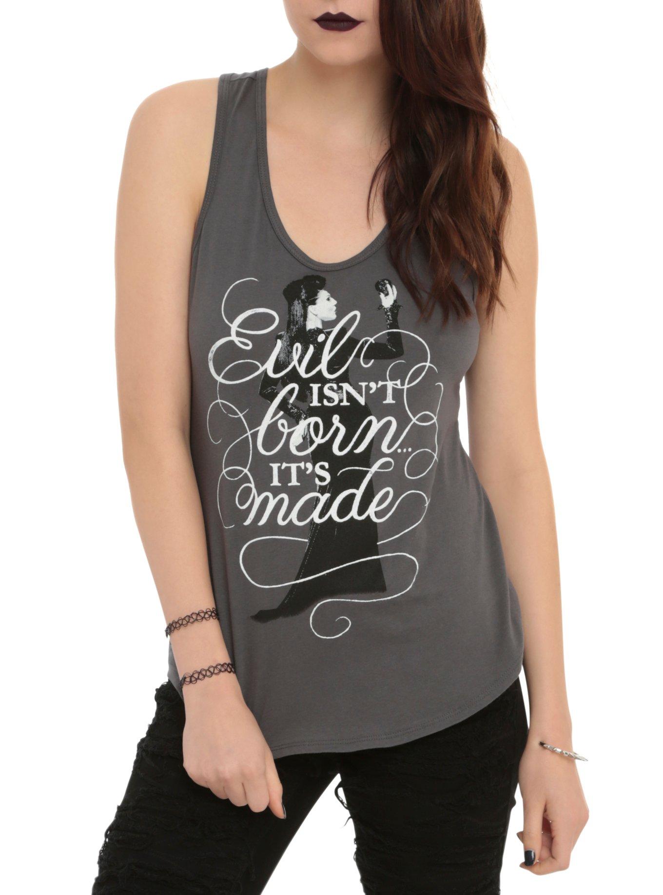 Once Upon A Time Evil Is Made Girls Tank Top, DARK GRAY, hi-res