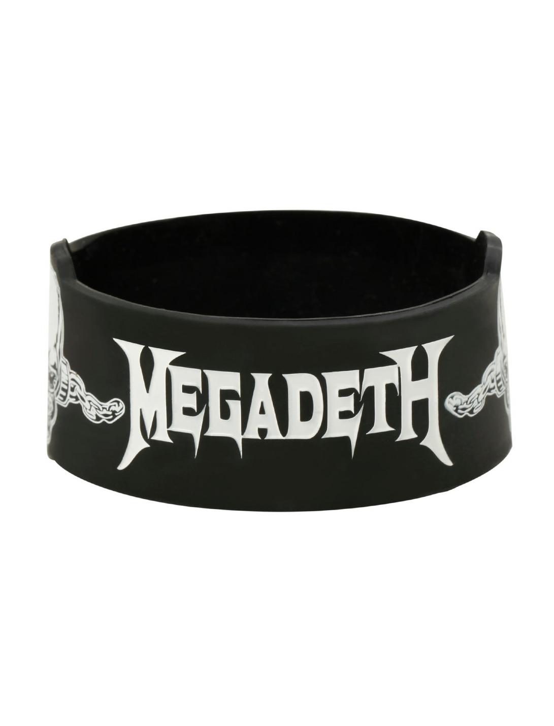 Megadeth Logo Rubber Bracelet, , hi-res