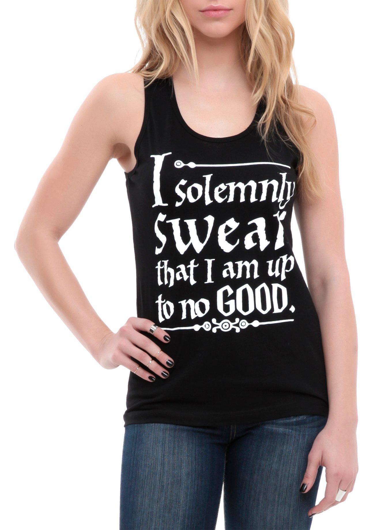 Harry Potter Solemnly Swear Girls Tank Top, BLACK, hi-res