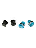 Liquid Glass Blue & Black Glass Plug 4 Pack, BLACK, hi-res