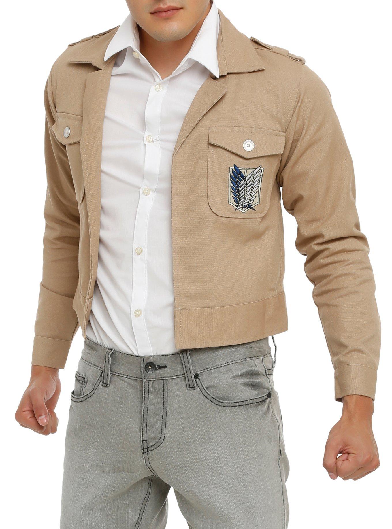 Attack On Titan Uniform Jacket, TAN/BEIGE, hi-res