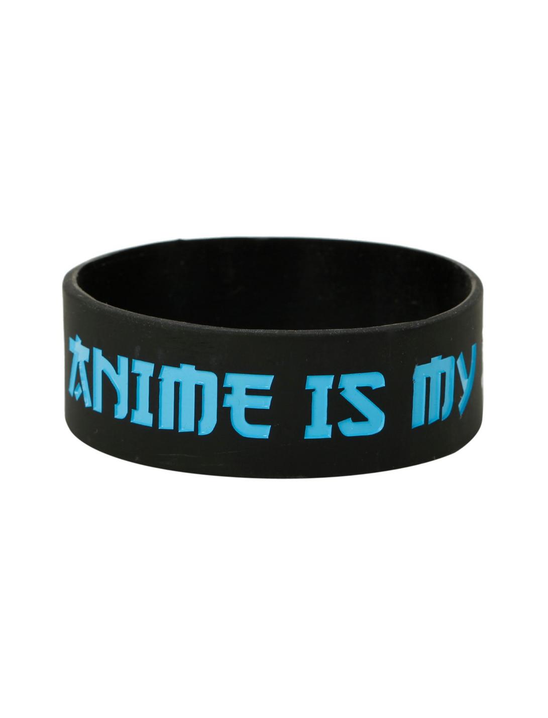 Anime Is My Spirit Animal Rubber Bracelet, , hi-res