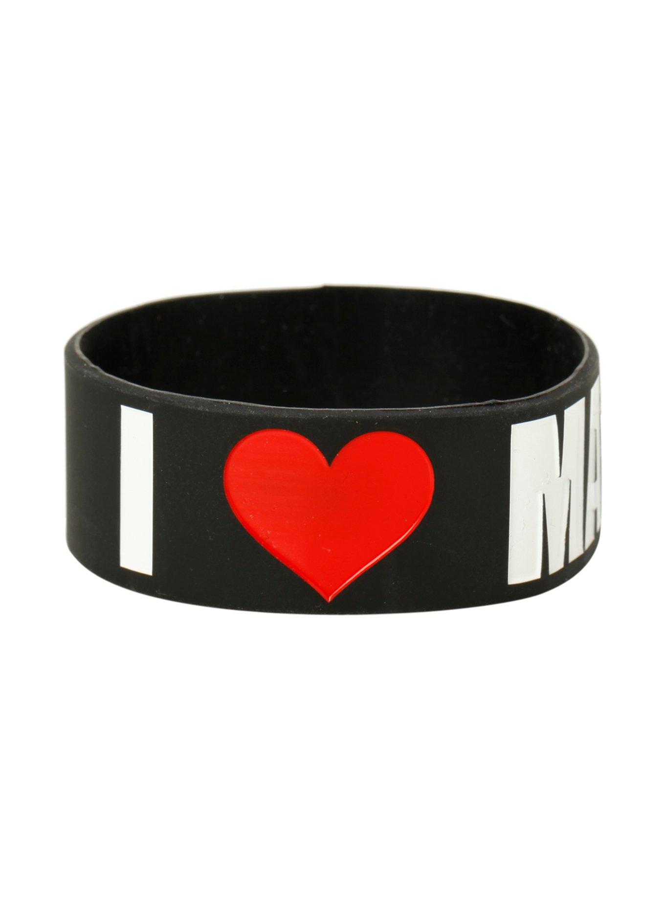 I (Heart) Manga Rubber Bracelet, , hi-res