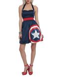 Her Universe Marvel Captain America Halter Dress, BLACK, hi-res