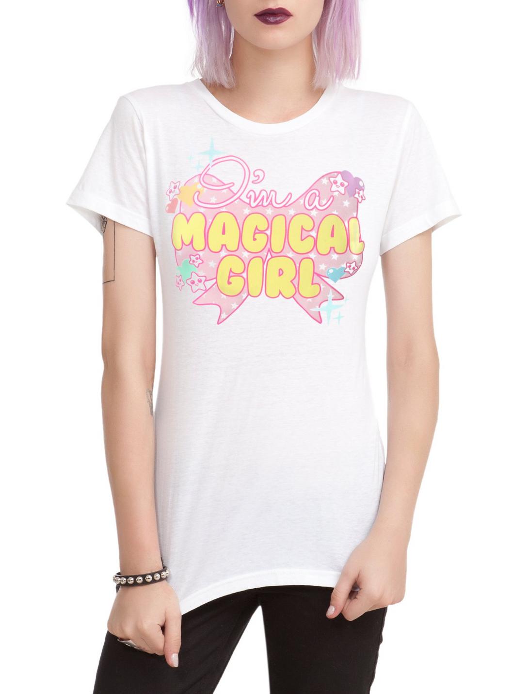 I'm A Magical Girl Kawaii Girls T-Shirt, BLACK, hi-res