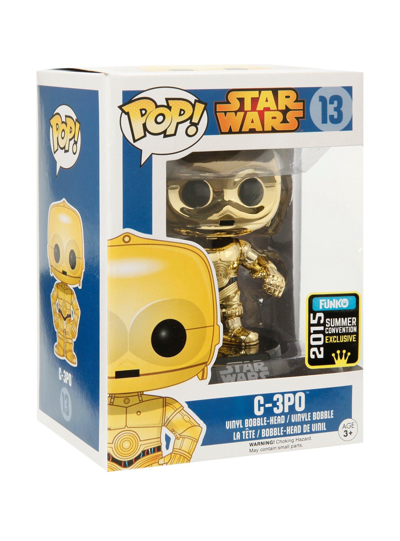 2015年SC限定 ファンコ pop スターウォーズ/ゴールド C3PO Funko Star Wars Pop! Gold C-3PO Vinyl Bobble-Head 2015
