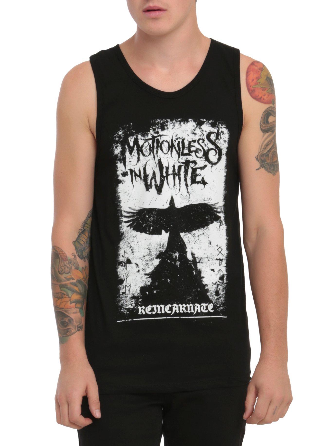 Motionless In White Crow Tank Top, BLACK, hi-res