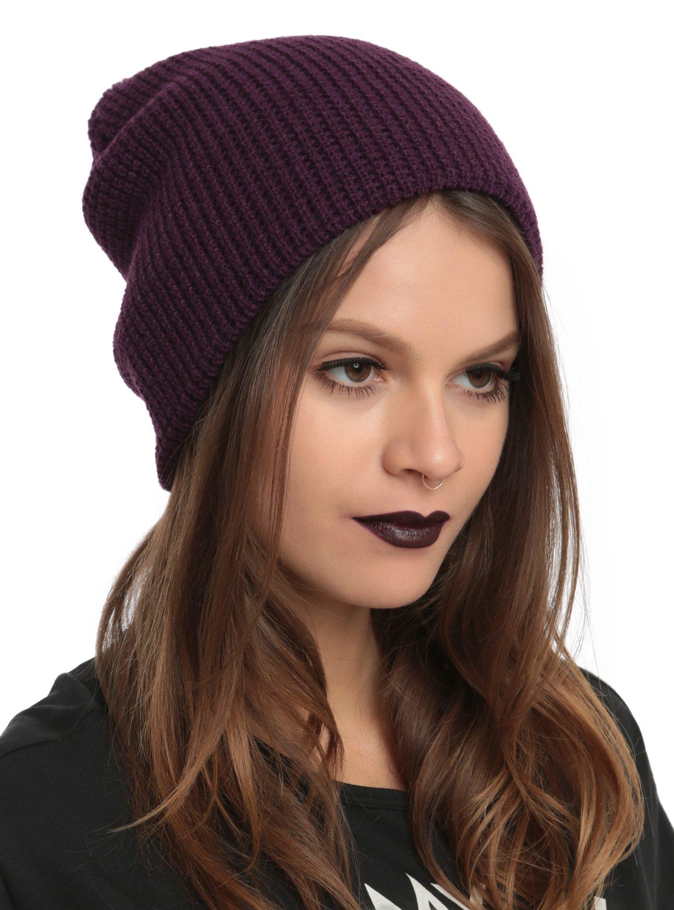 Purple Beanie, , hi-res