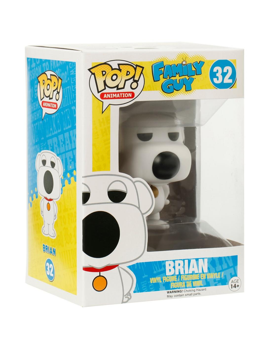 Funko Family Guy Pop! Animation Brian Vinyl Figure, , hi-res