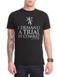 Game Of Thrones Trial By Combat T-Shirt, BLACK, hi-res