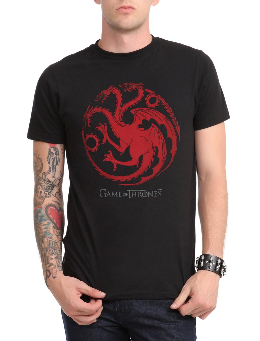 Game Of Thrones Targaryen T-Shirt, BLACK, hi-res