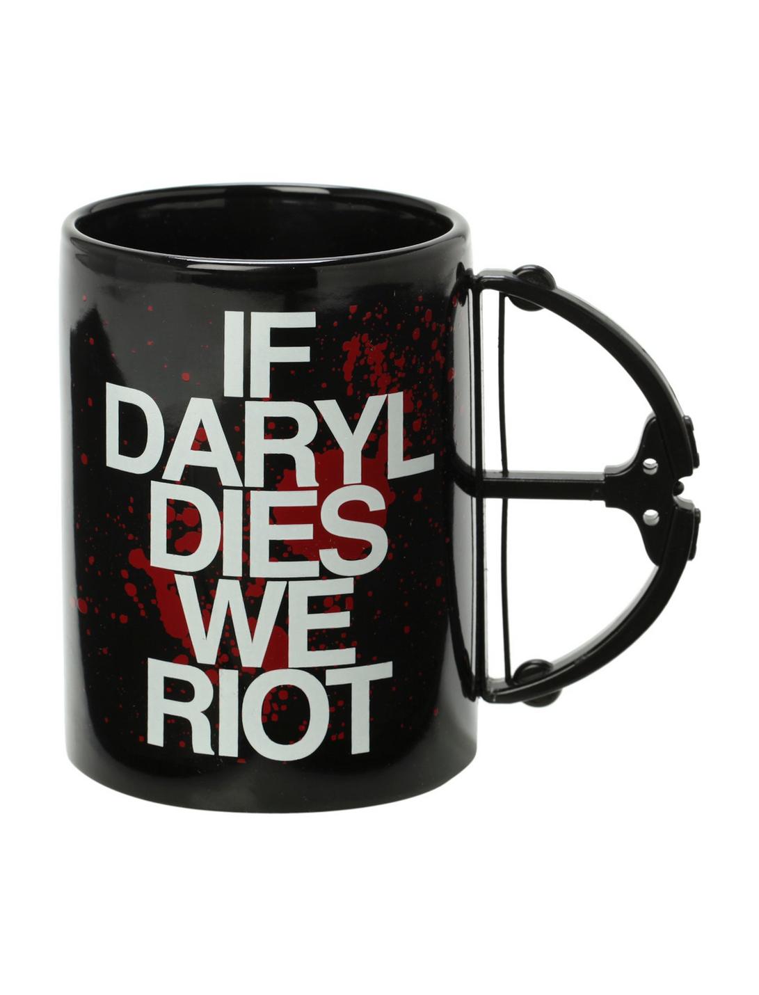 The Walking Dead If Daryl Dies We Riot Crossbow Mug, , hi-res