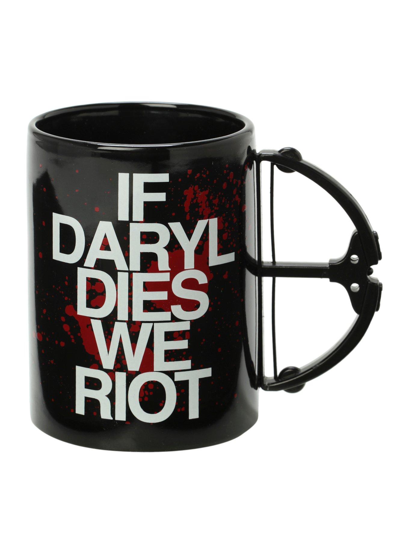 The Walking Dead If Daryl Dies We Riot Crossbow Mug, , hi-res