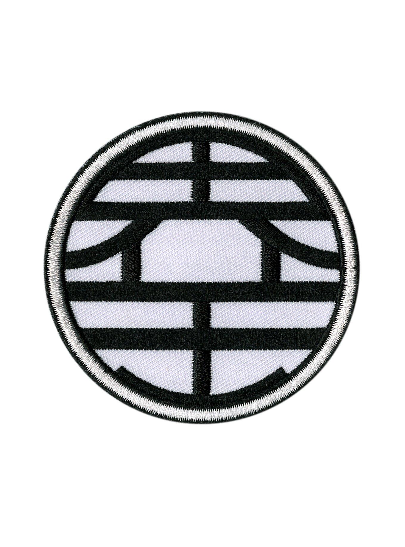 Dragon Ball Z King Kai Kanji Iron-On Patch, , hi-res