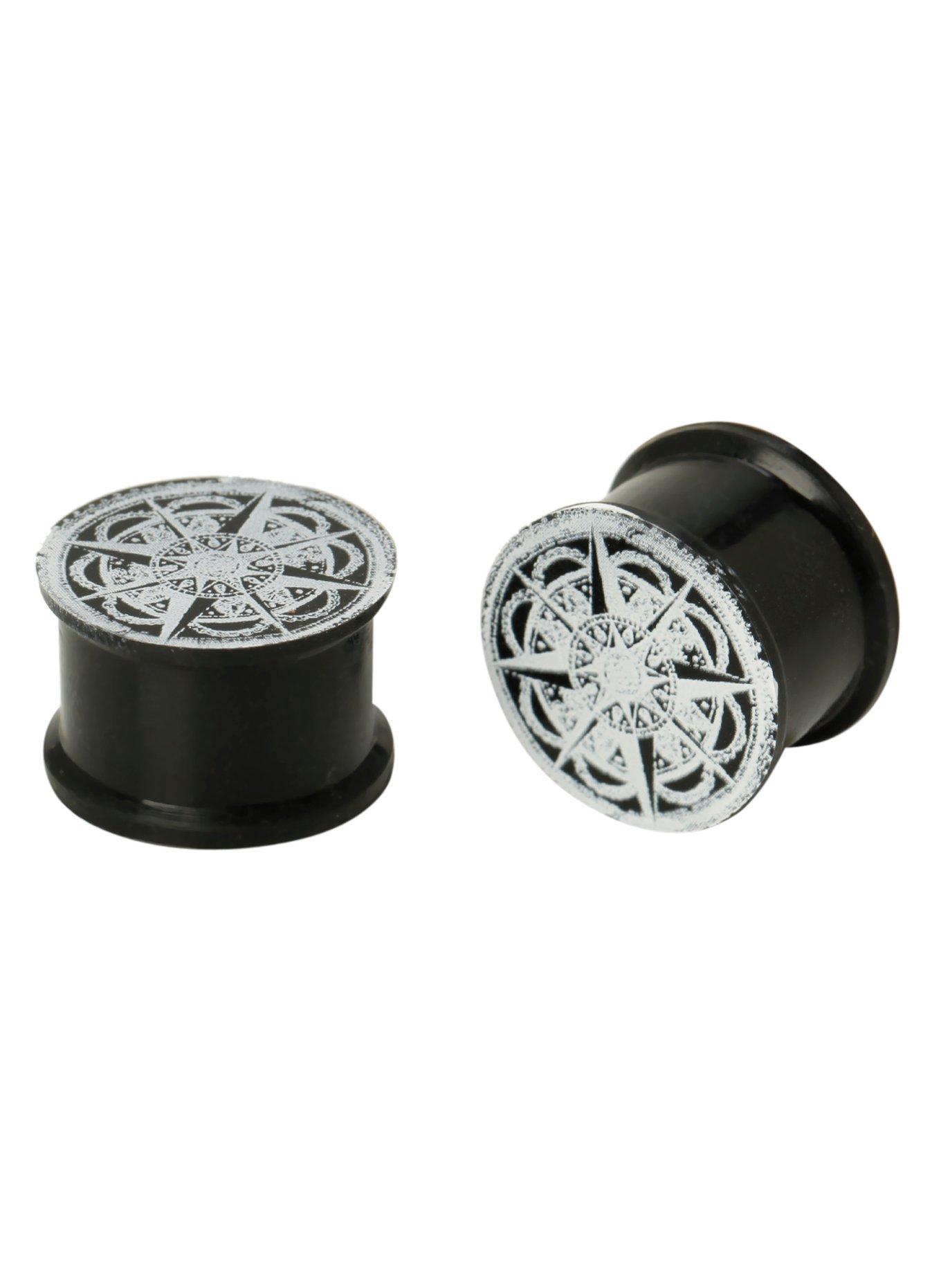 Silicone Black Compass Plug 2 Pack, BLACK, hi-res
