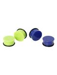Acrylic Green & Blue Plug 4 Pack, MULTI, hi-res