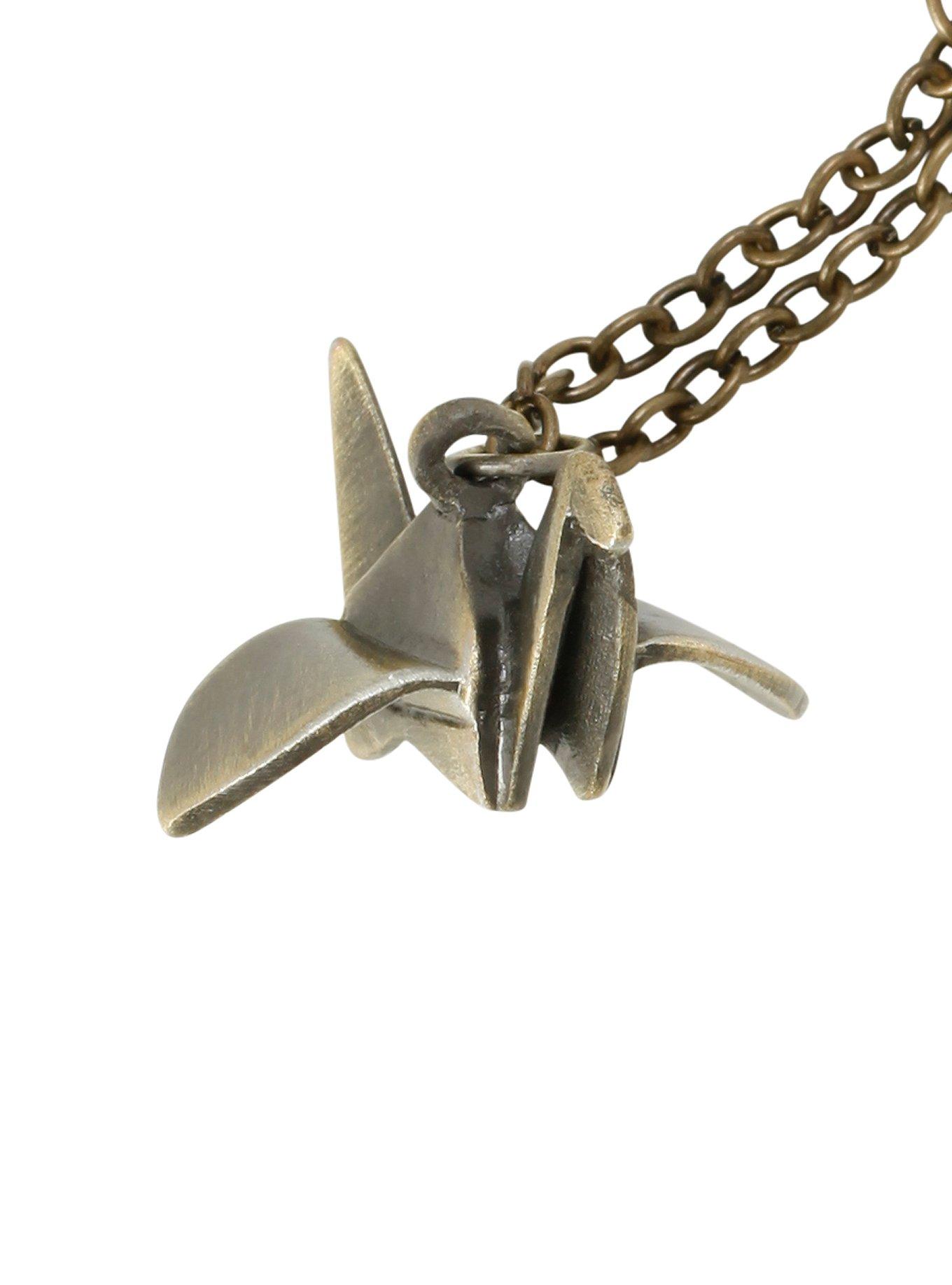LOVEsick Origami Crane Necklace, , hi-res
