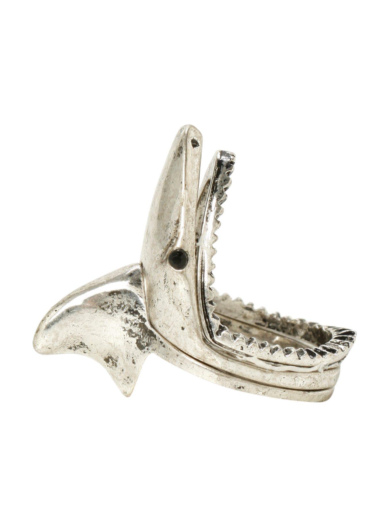LOVEsick Shark Stackable Ring Set, , hi-res