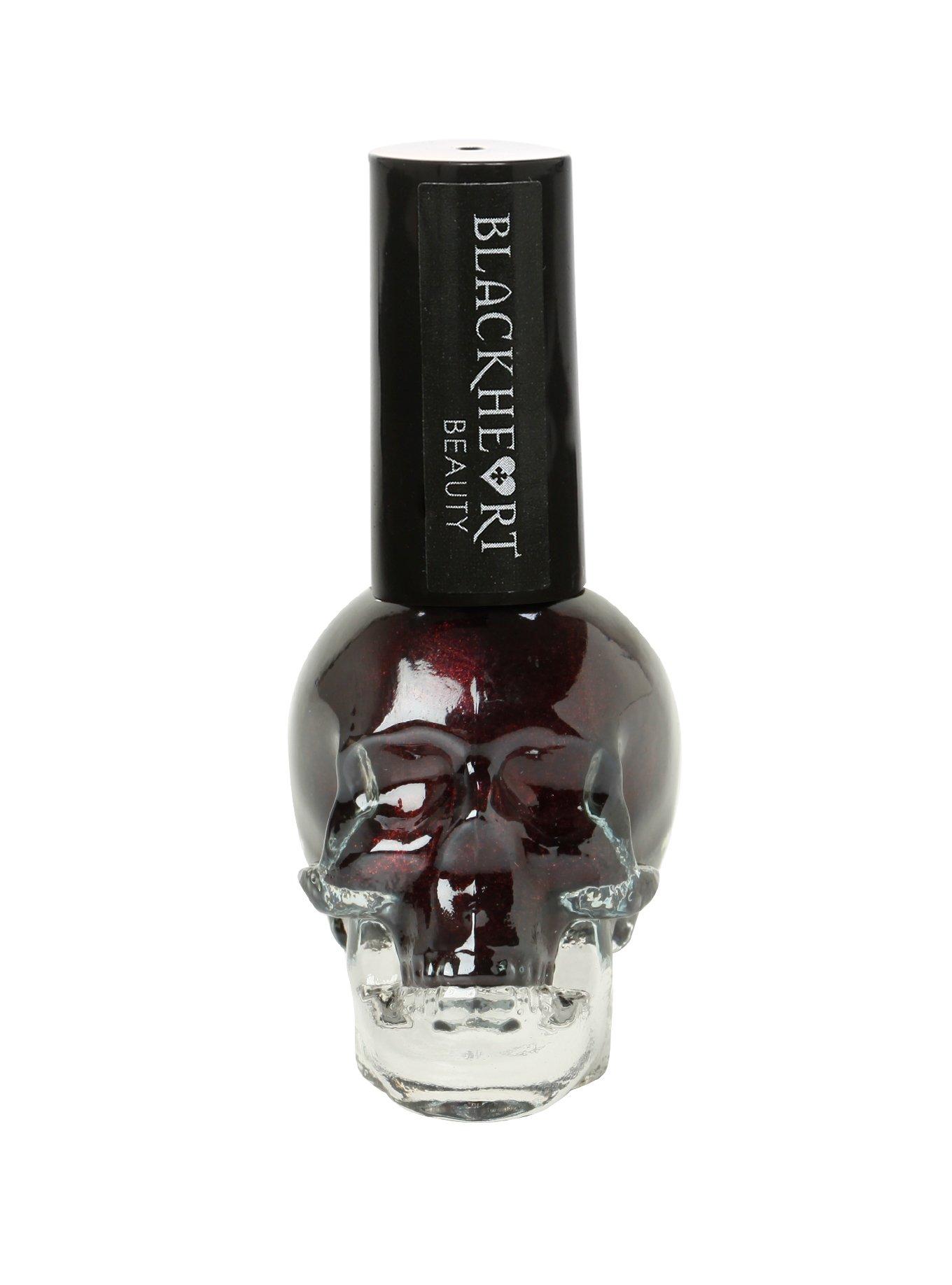 Blackheart Deep Burgundy Nail Polish, , hi-res