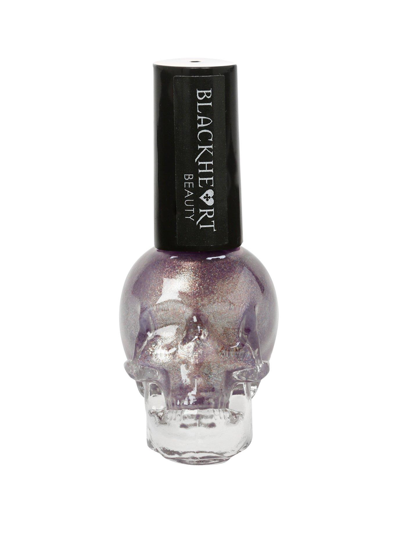 Blackheart Purple Iridescent Nail Polish, , hi-res