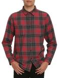 XXX RUDE Red & Black Plaid Woven, RED, hi-res