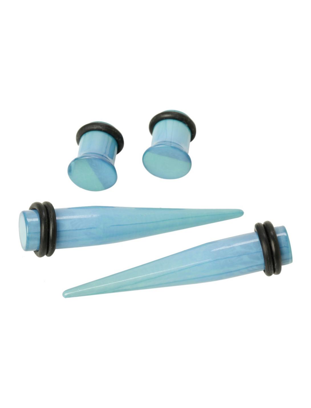 Green Blue Ombre Taper And Plug 4 Pack, , hi-res