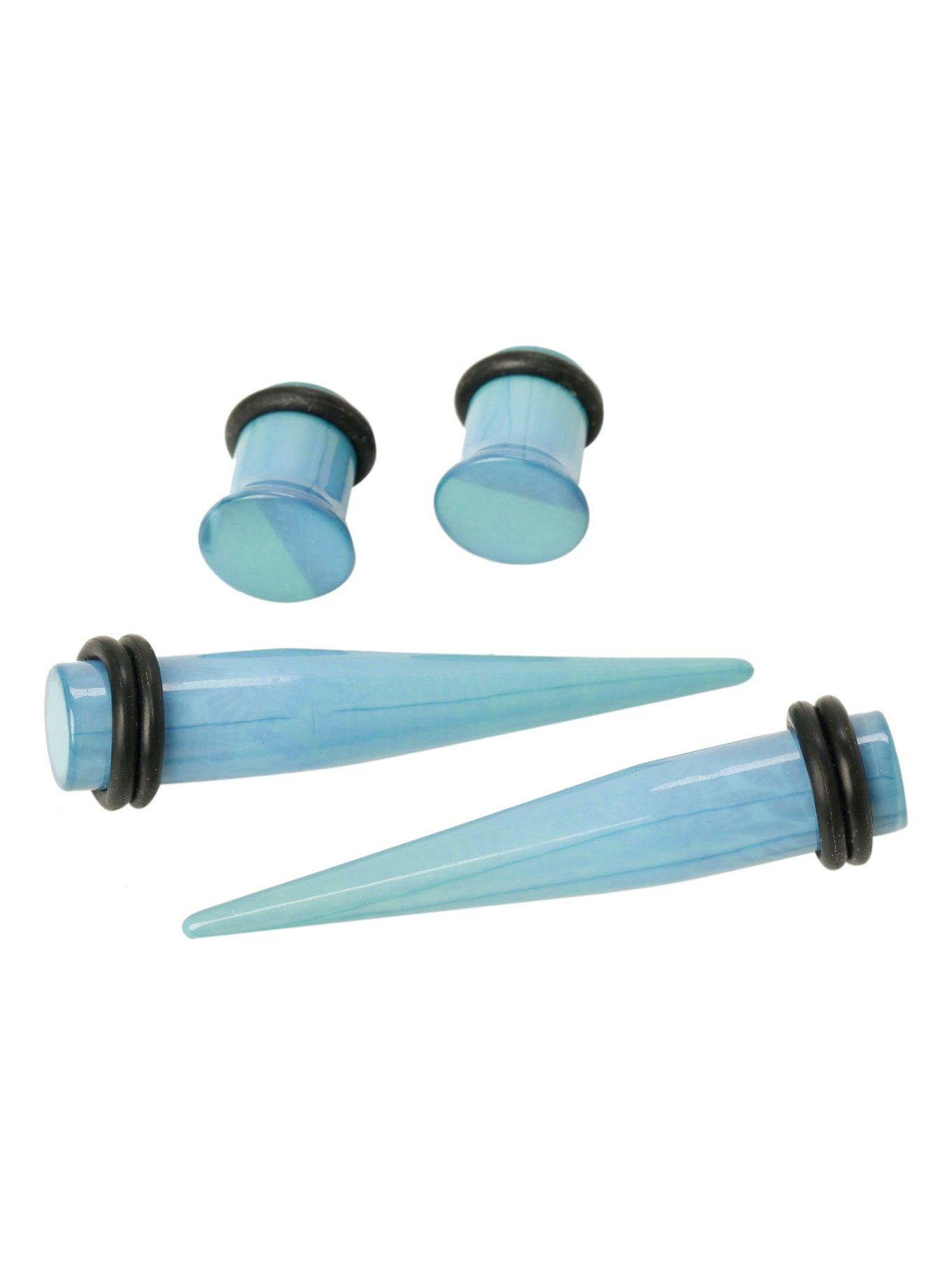 Green Blue Ombre Taper And Plug 4 Pack, , hi-res