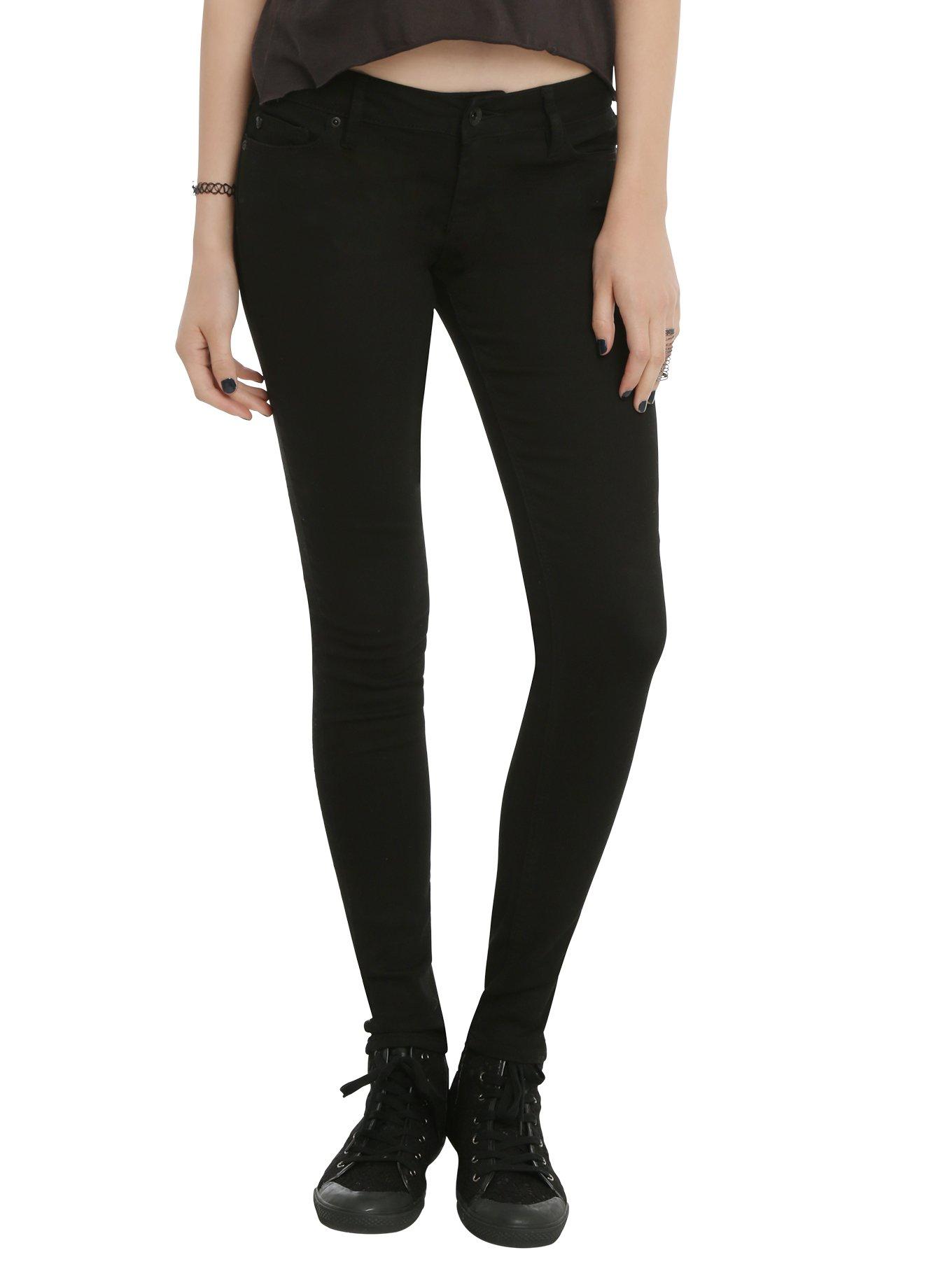 LOVEsick Black Skinny Denim Jeans, BLACK, hi-res