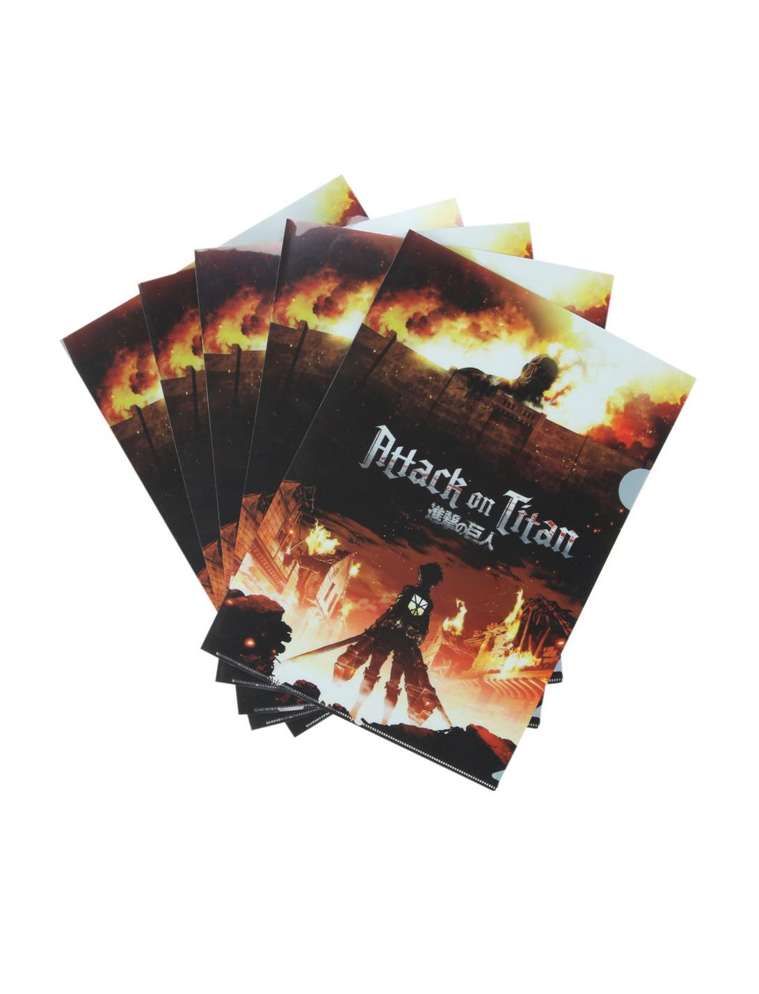 Attack On Titan Key Art File Folder 5 Pack, , hi-res