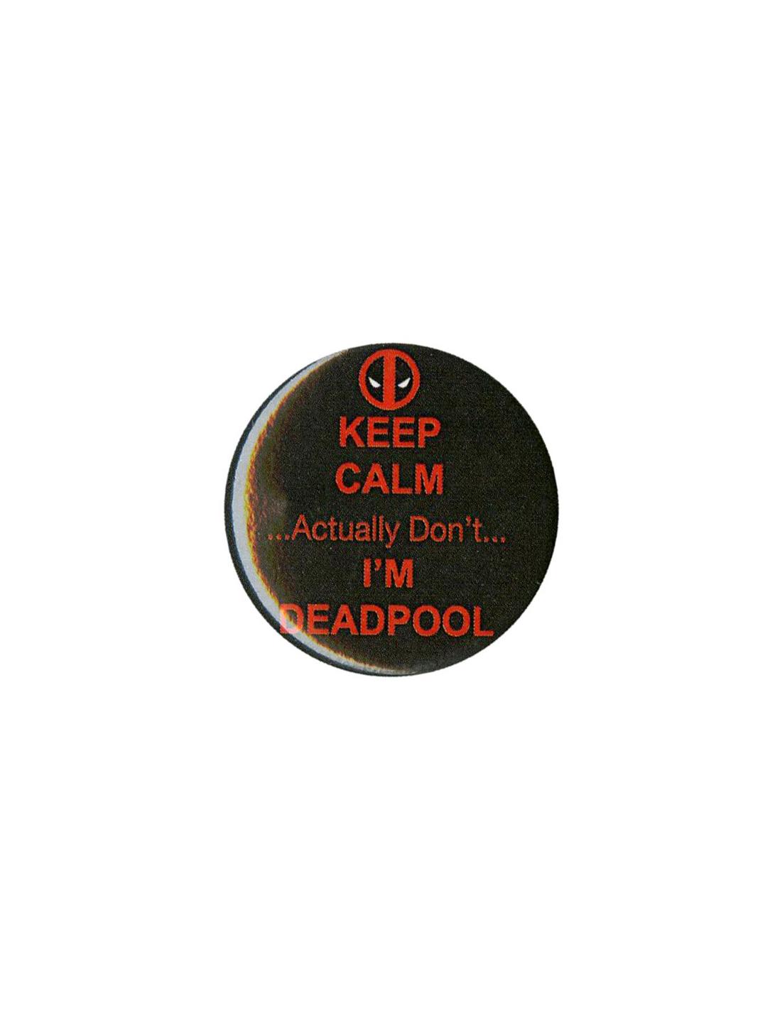 Marvel Deadpool Keep Calm Pin, , hi-res